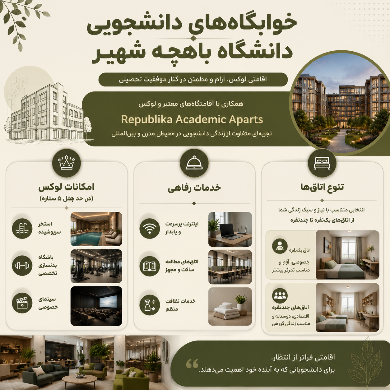 خوابگاه دانشگاه باهچه شهیر