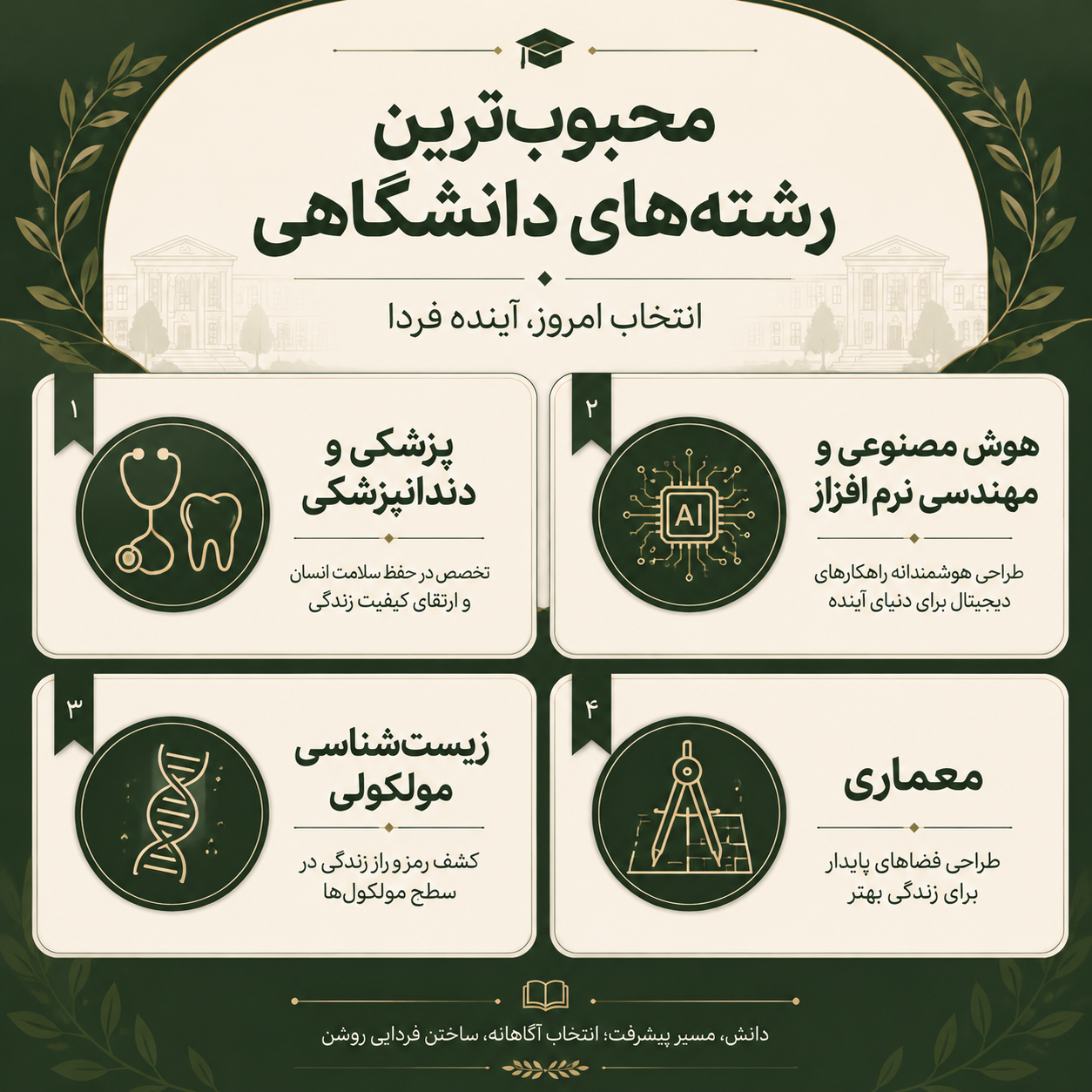 رشته‌های دانشگاه باهچه شهیر