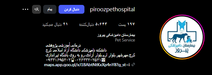 بیمارستان دامپزشکی پیروز