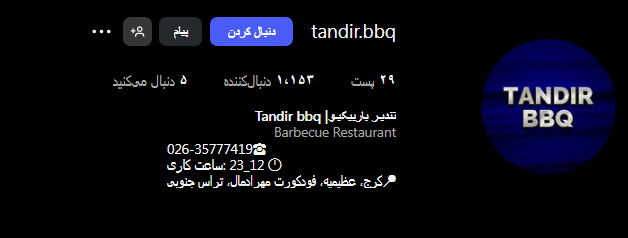 کباب سرا تندیر باربیکیو