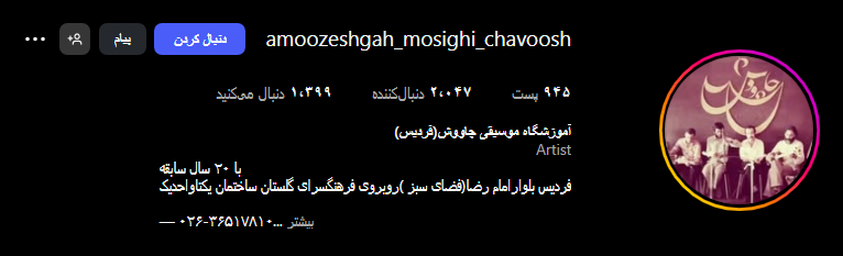 آموزشگاه موسیقی چاووش