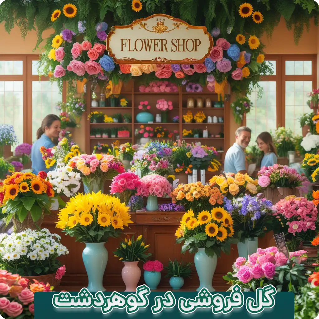 گل فروشی در گوهردشت