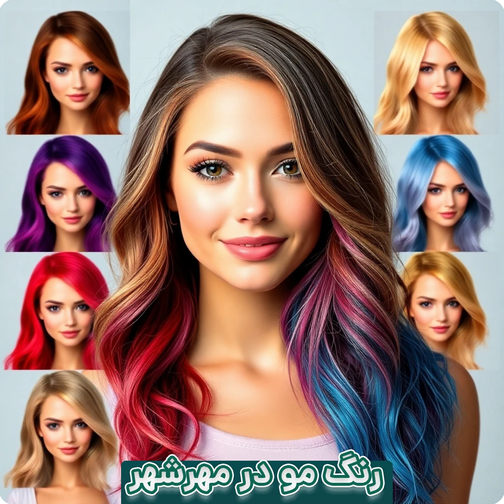 رنگ مو در مهرشهر